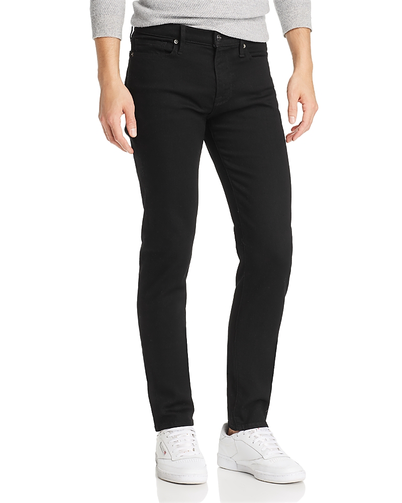 Frame Men's Jagger True Skinny Super-stretch Jeans In Noir