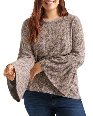 lucky brand bell sleeve top