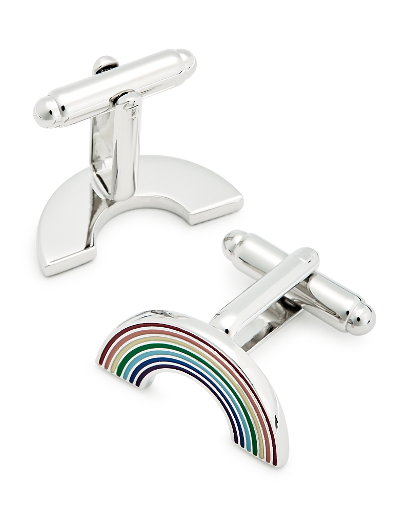 Link Up Rainbow Cufflinks In Multi
