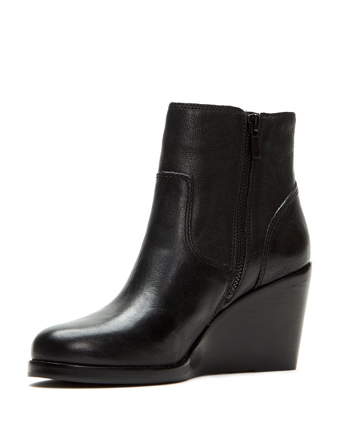 Frye Women s Emma Short Wedge Heel Leather Booties Bloomingdale s