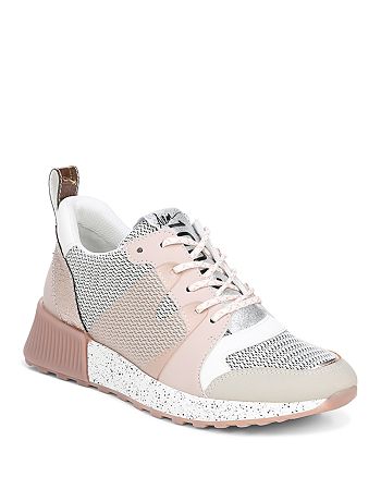 Sam Edelman Women S Darsie Leather Mesh Lace Up Sneakers