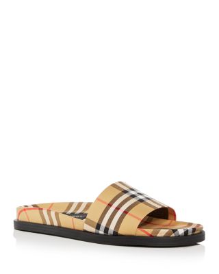 mens burberry slides