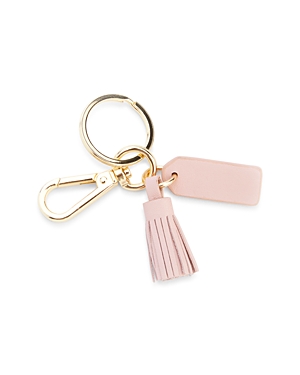 Royce New York Mini Leather Tassel Key Fob
