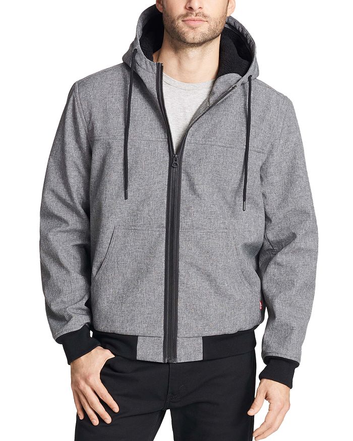 LEVI'S SHERPA LINED HOODED BOMBER JACKET,LM8RP904
