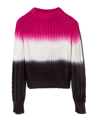 Veda Crema Dip Dye Cable Knit selling Sweater