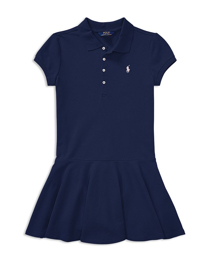 Ralph Lauren Girls' Mesh Polo Shirt Dress - Big Kid | Bloomingdale's