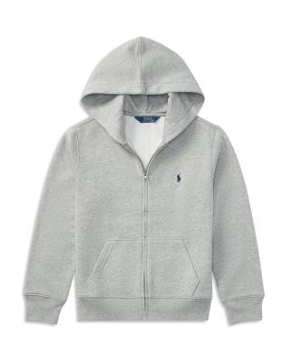 gray polo zip up hoodie