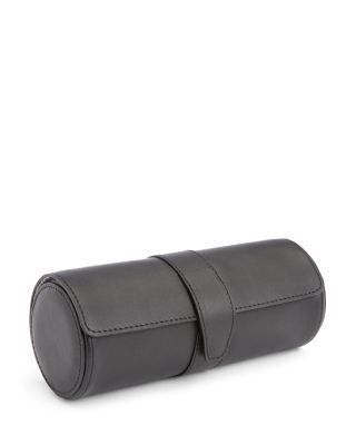 Leather Watch Roll & Cufflink Storage Case 