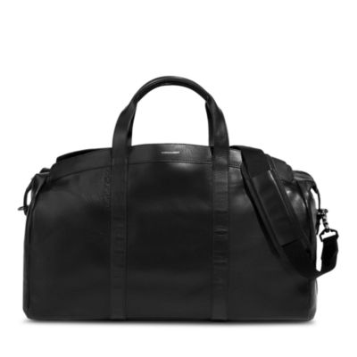 hook & albert women's leather garment weekender bag