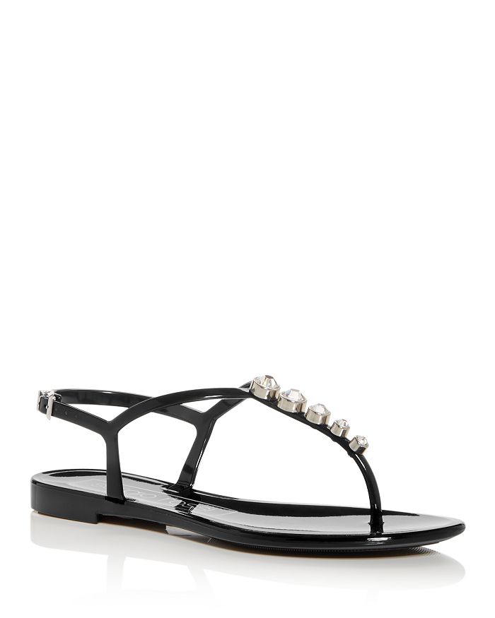 Sergio Rossi Women's Embellished Thong Sandals In Oxford