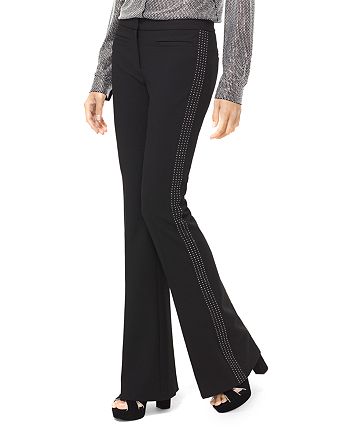 Michael Michael Kors Embellished Stretch Twill Flared Pants Bloomingdale S