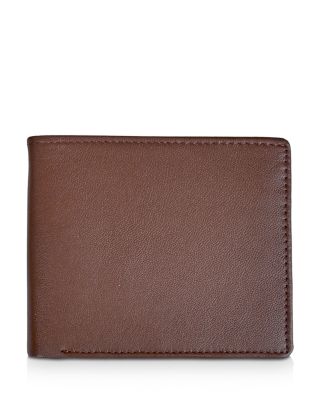 ROYCE New York - Leather RFID-Blocking ID Flap Bifold Wallet