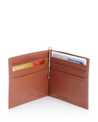 Leather RFID-Blocking Money Clip Wallet