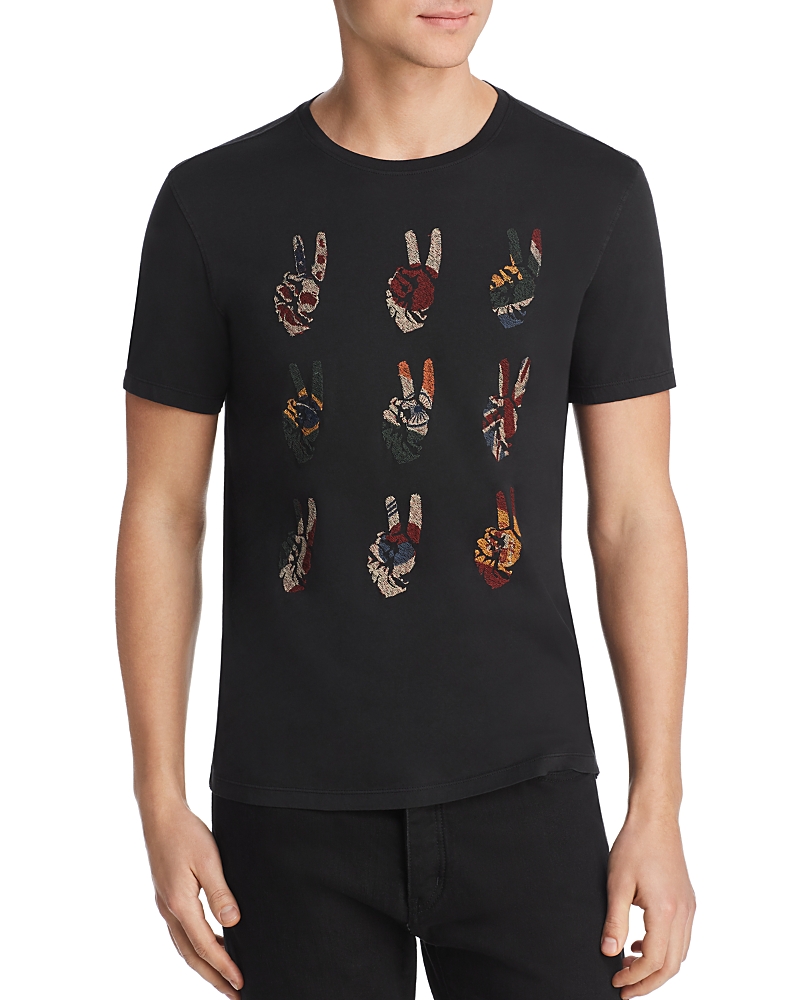 John Varvatos Star Usa Peace Symbol Graphic Tee