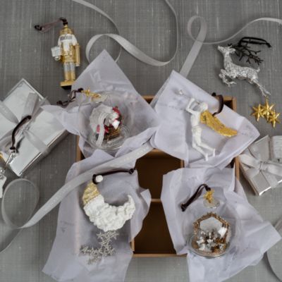 Santa Snow Globe Ornament