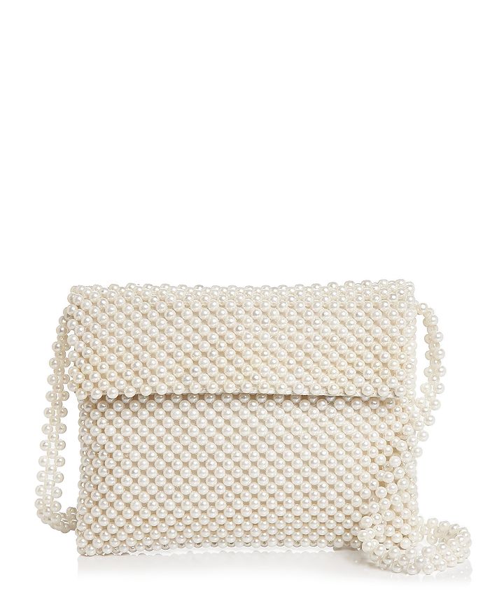 AQUA - Evie Faux Pearl Shoulder Bag - 100% Exclusive