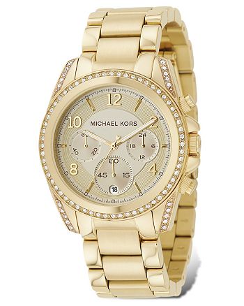Michael Kors - Gold-Tone Chronograph Watch, 39mm