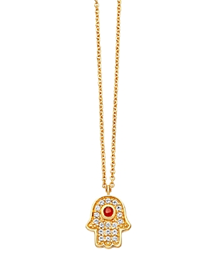 ASTLEY CLARKE HAMSA BIOGRAPHY PENDANT NECKLACE IN 18K GOLD-PLATED STERLING SILVER, 16,39034YNON