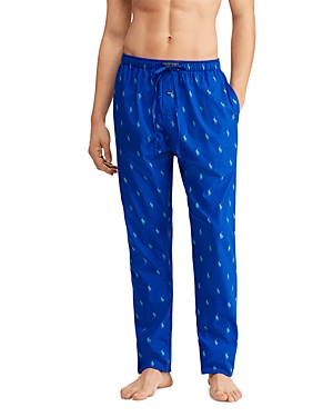 Polo Ralph Lauren Logo-print Pajama Pants In Cruise Royal Blue