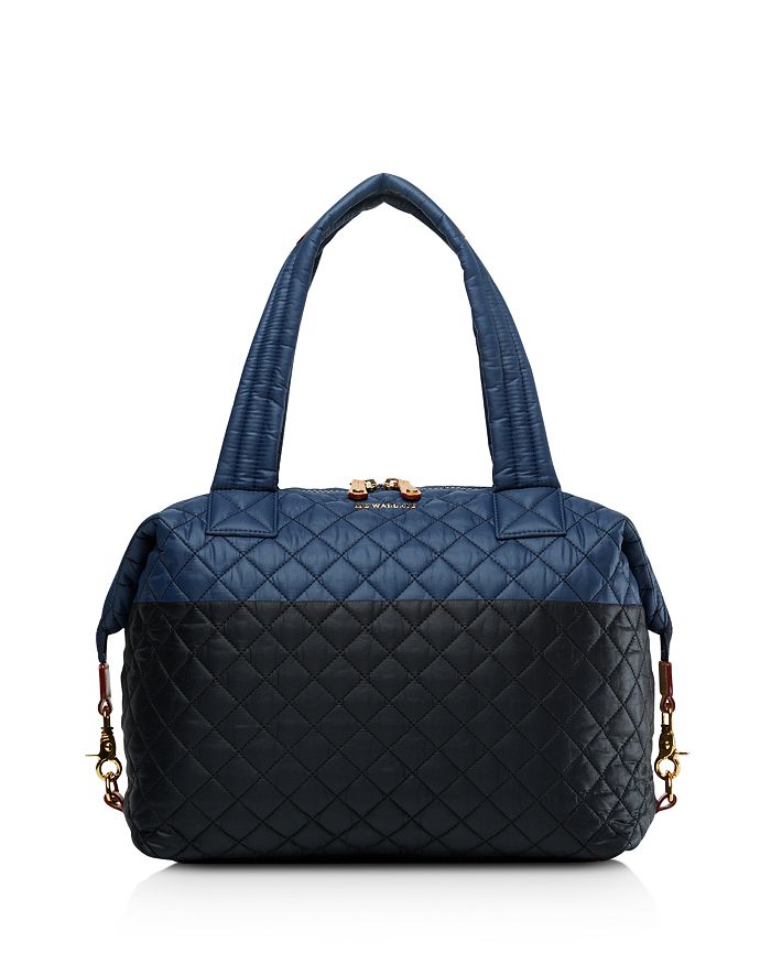 Mz Wallace Large Sutton Tote - Blue In Prussian/ Black | ModeSens