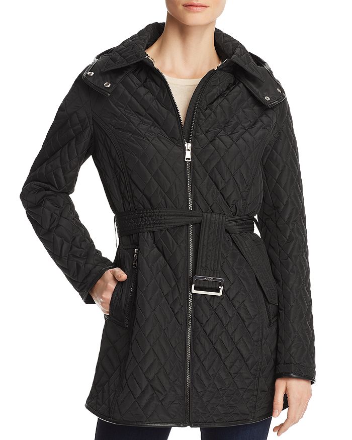 Calvin Klein Belted Quilted Jacket | Bloomingdale's
