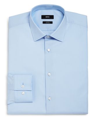 BOSS Basic Solid Slim Fit Dress Shirt | Bloomingdale's