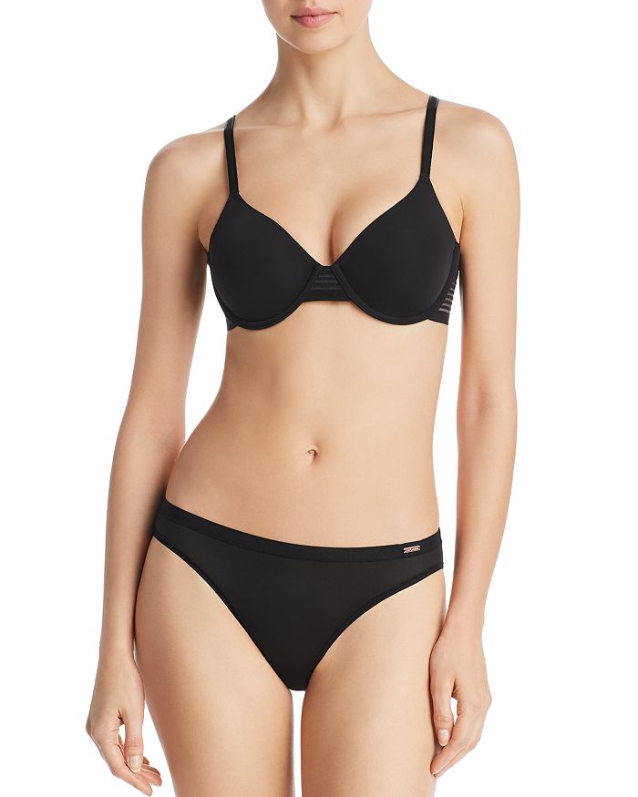 Shop Le Mystere Second Skin Unlined Underwire Bra In Black from 500+ stores...
