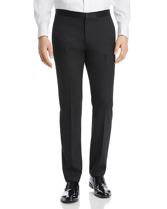 Shop Theory Mayers Slim Fit Tuxedo Pants In Black