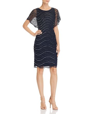 Adrianna Papell Embellished Illusion Dress | Bloomingdale's