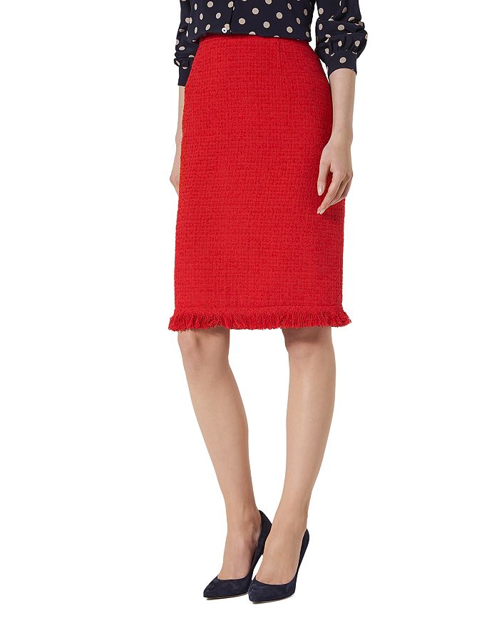 L.K.Bennett Myia Fringed Tweed Skirt Bloomingdale s