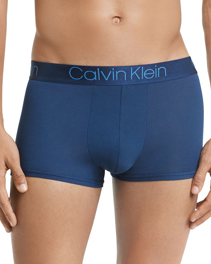 Calvin Klein Ultra-soft Modal Trunks In River Blue