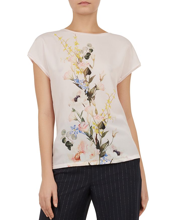 Ted Baker Selmaa Elegance Woven Front Tee Bloomingdale s