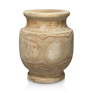Shop Jamie Young Laguna Wooden Vase In Natural