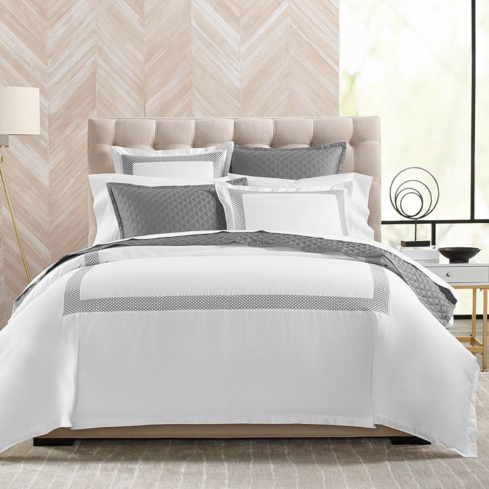Hudson Park Collection 500tc Embroidered Geo Bedding Collection