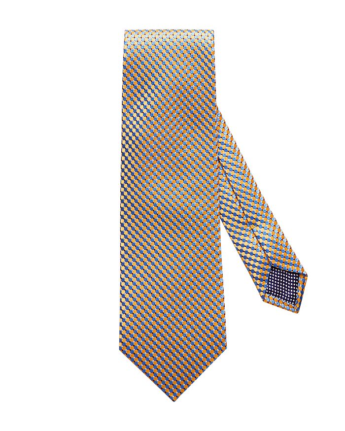 Shop Eton Dot Silk Classic Tie In Yellow