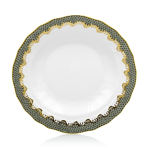 Herend Fishscale Soup Plate In Light Blue