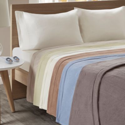Electric Microfleece Heated Blanket, Twin