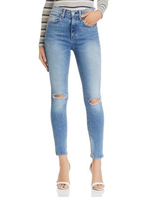 skinny fit high rise rag & bone nina pants