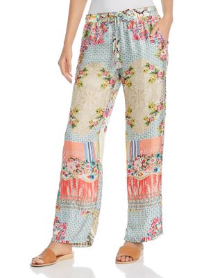 Johnny Was - Zastone Silk Wide-Leg Pants