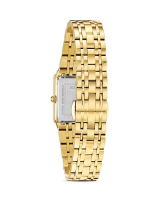 Futuro Quadra Gold-Tone Link Bracelet Watch, 20mm x 32mm
