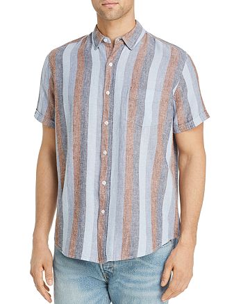 Rails Carson Striped Short-Sleeve Regular Fit Shirt | Bloomingdale's