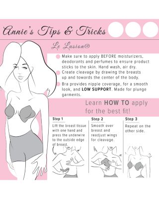 Le Lusion Plunging Backless Adhesive Bra