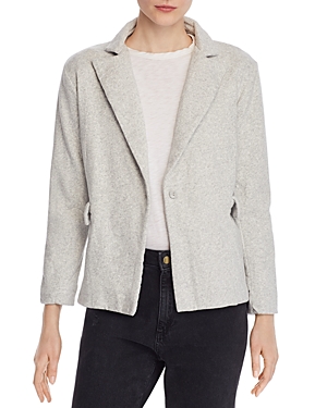 CHASER ONE-BUTTON KNIT BLAZER,CW7628-HGRY