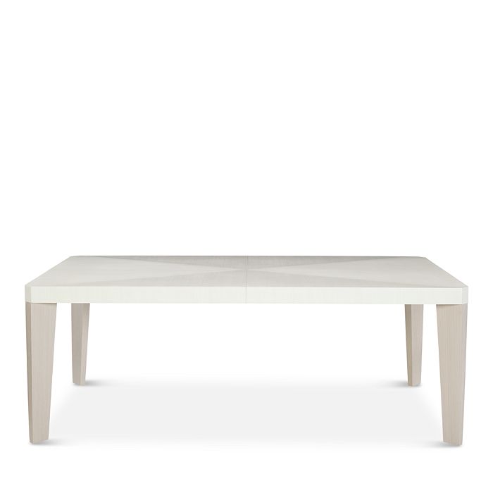 Shop Bernhardt Axiom Dining Table In Linear Gray/white
