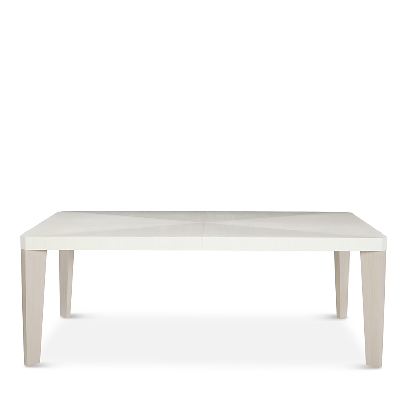 Bernhardt Axiom Dining Table In Linear Gray/white