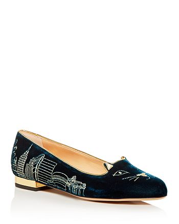 Charlotte Olympia Women's City Kitty Flats | Bloomingdale's