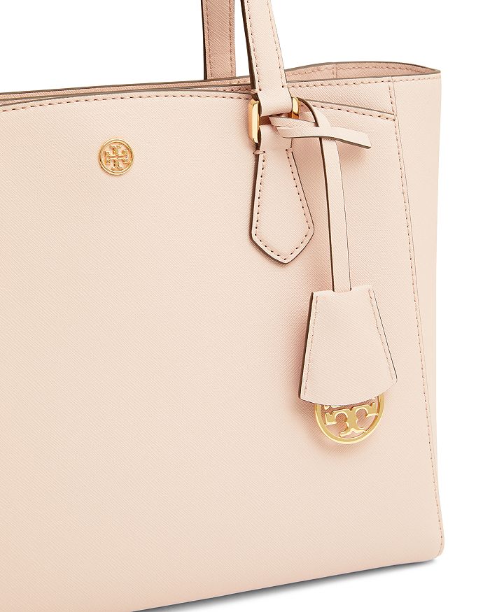 Tory Burch Small Robinson Saffiano Leather Tote - Pink In Shell