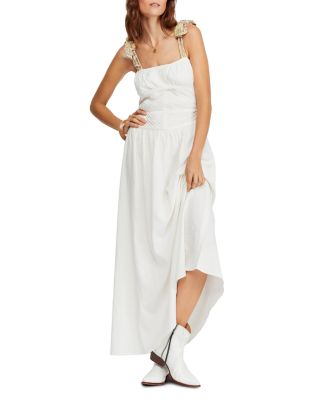 knee length dresses for ladies Free People Black Fall Toned Floral Embroidered Tule Sleeveless Maxi D –  The Thrifty Hippy