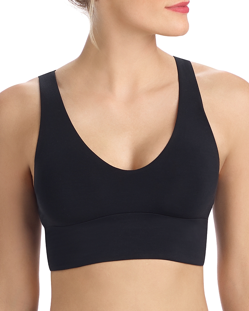Commando Womens Black Butter Comfy Scoop-neck Stretch-jersey Bralette S In Black