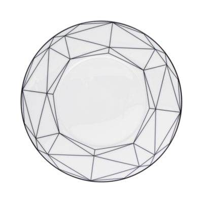 Prouna Gem Cut Onyx Salad/Dessert Plate